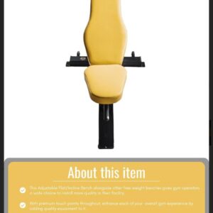 Commercial adjustable incline bench